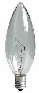 BULB INCAN B10 E12 CRYSCLR 25W