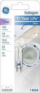 BULB HALOGEN T3 G4 CLEAR 10W  