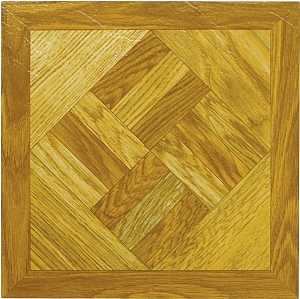 VINYL FLOOR TILE WOOD GEO     