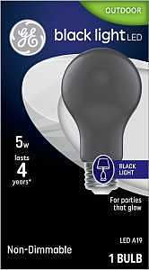 BULB LED A19 E26 BLACK LT 5W  