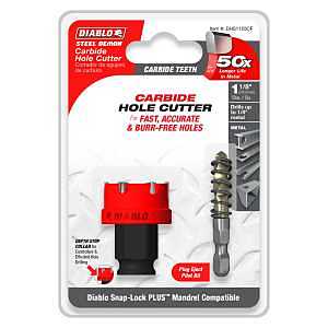 CUTTER HOLE CARBIDE TH 1-1/8IN