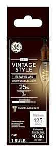 36486 VINTAGE SMALL 25W CLEAR 