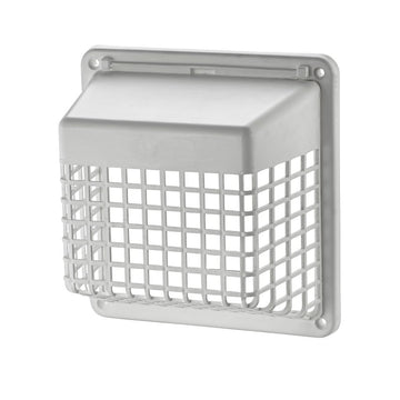 Lambro 1491WG Vent Guard, Universal, Plastic, White, For: 3 in, 4 in Hoods, Louvered Vents
