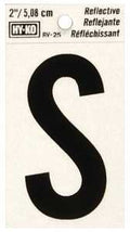 LETTER HOUSE S 2IN REFL BLK   