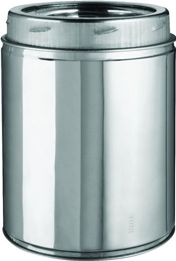 Selkirk 206009 Chimney Pipe, 6 in ID, 8 in OD, 9 in L, Stainless Steel