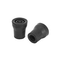 TIP CRUTCH BLACK 7/8IN        