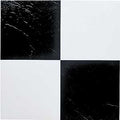 VINYL FLOOR TILE BLACK/WHITE  