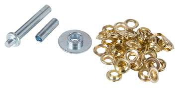 Vulcan JL-VT15988 Grommet Tool Kit, 30 -Piece, Brass/Steel, Brass/Silver, Brass/Zinc-Plated