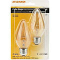 BULB CHNDLR 40W 120V AMB 2/PK 