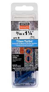 ANCHOR SCRW C&M HEX 3/16X1-1/4