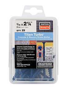 ANCHOR SCRW C&M FLT 3/16X2-1/4