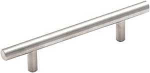 CAB PULL BAR PLS STRL NIC 96MM