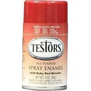 PAINT CAN ENM RED MTL FLK 3 OZ