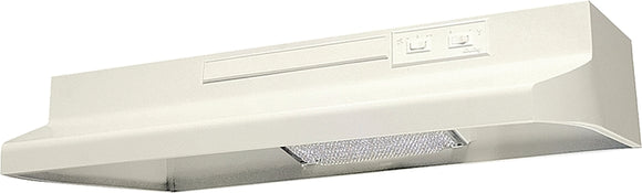 Air King AV1363 Range Hood, 180 cfm, 2 Fan, 36 in W, 12 in D, 6 in H, Steel, White