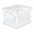 STORAGE CRATE PLSTC WHITE 3QT 