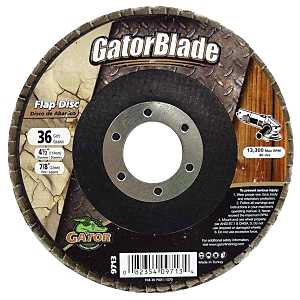 DISC FLAP 4.5INX7/8IN 36 GRIT 