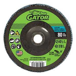 DISC FLAP 4.5INX7/8IN 80 GRIT 