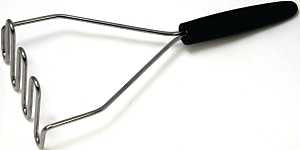 MASHER WIRE CHROME BLK HNDL   