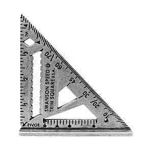 TRIM SQUARE ALUMINUM 4-1/2IN  