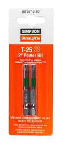 POWER BIT DRIVER T25 6L 2IN   
