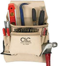 NAIL/TOOL BAG 8PKT CRPTR LTHR 