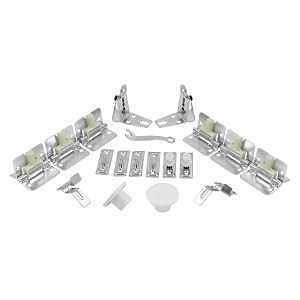 HRDWRE ST 4PNL WH STL TRK 60IN