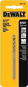 DRILL BIT BLACK OXIDE 9/64IN  