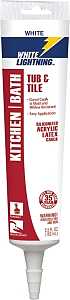CAULK ADH KTN BATH WHITE 5.5OZ