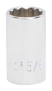 SOCKET STD 5/8INX12PT 1/2DR   