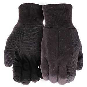 GLOVE JERSEY W/PVC DOT PLM LRG