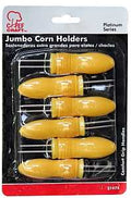 CORN HOLDERS YELLOW 6PC       