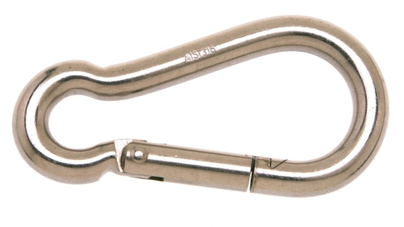 Campbell T7630426 Spring Snap Link, 3/8 in, 260 lb Working Load, Stainless Steel