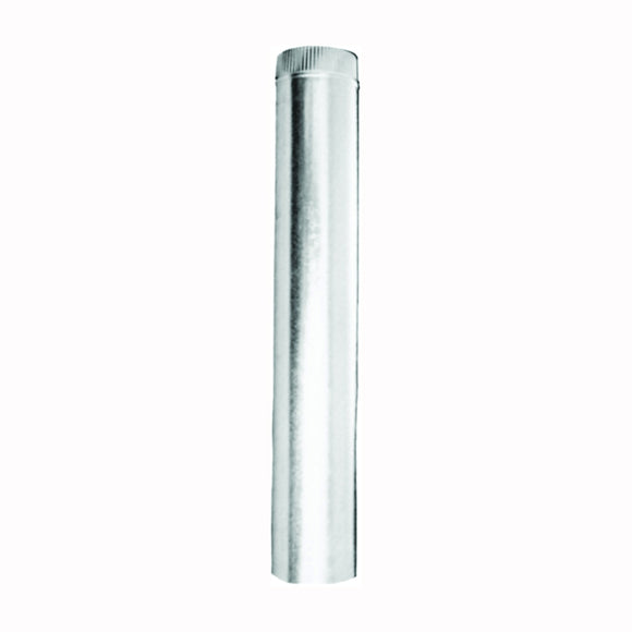 AmeriVent 3E18 Type B Gas Vent Pipe, 3 in OD, 18 in L, Galvanized Steel