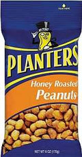 HONYROAST PEANUTS PLANTERS6OZ 