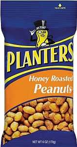 HONYROAST PEANUTS PLANTERS6OZ 