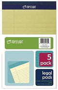 LEGAL PAD YELLOW 5X8IN        
