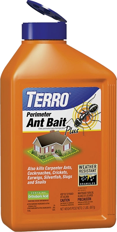 Terro Perimeter T2600 Ant Bait Plus, Granular, 2 lb Canister