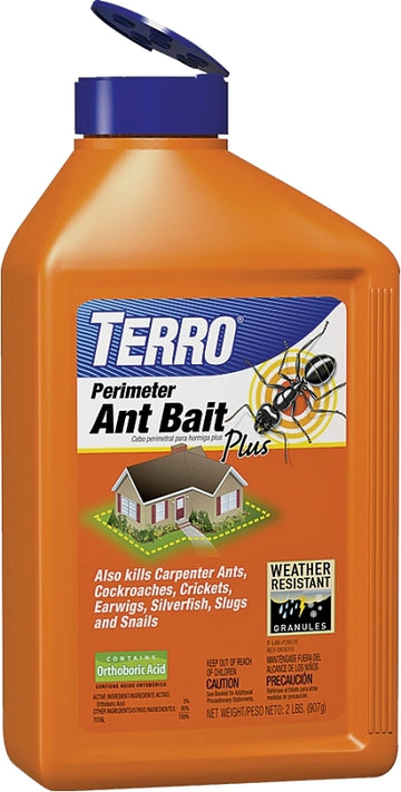 Terro Perimeter T2600 Ant Bait Plus, Granular, 2 lb Canister
