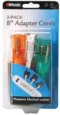 ADAPTER PWR CORD 18/3SPT-2 6IN