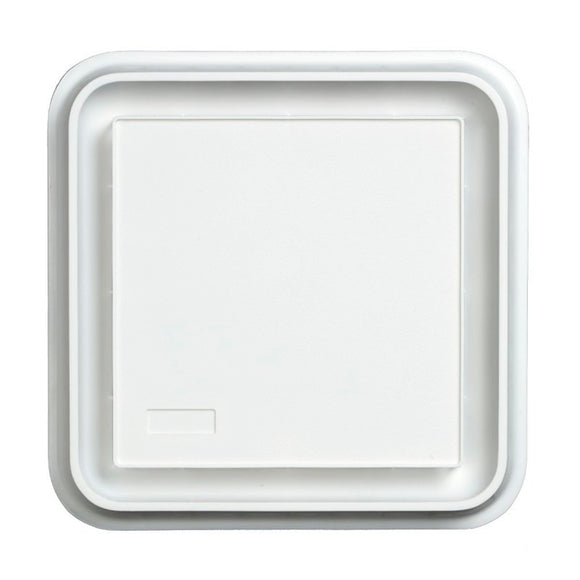Broan BP20 Grill Assembly, 10 in L, 10 in W, Square, Plastic, White