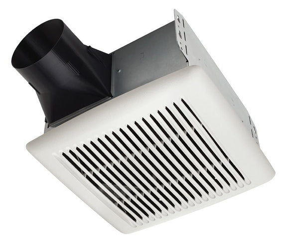 Broan InVent AE110 Bathroom Exhaust Fan, 9-1/4 in L, 10 in W, 0.3 A, 120 V, 1-Speed, 110 cfm Air
