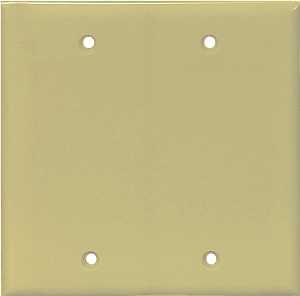 WALL PLATE 2 GANG BLANK MID IV