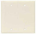 WALLPLATE BLANK LT ALMOND 2G  