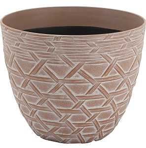 PLANTER ARABESQUE RSN WHT 8IN 