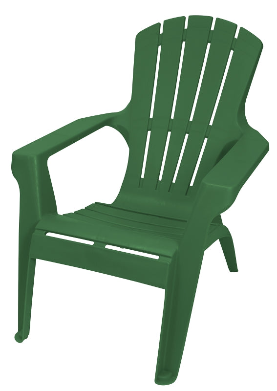 Gracious Living Adirondack II 11168-26ADI Adirondack Chair, 35-1/4 in D, 33-1/2 in H, Resin Seat, Hunter Green Frame
