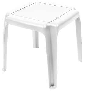 TABLE SIDE STACKING WHITE     