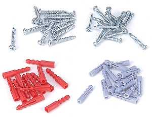 SCREW ANCHOR ASSORTMENT 60PCS 