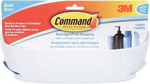 SHOWER CADDY W/WTR RSTN STRP L