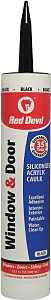 CAULK WND DOOR ACRY BLK 10.1OZ