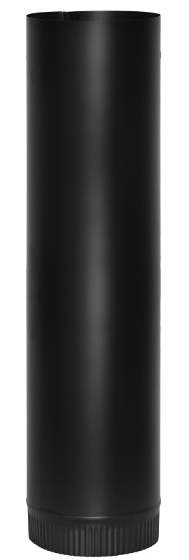Imperial BM0111 Stove Pipe, 1200 deg F, 6 in Dia, 24 in L, Steel, Black